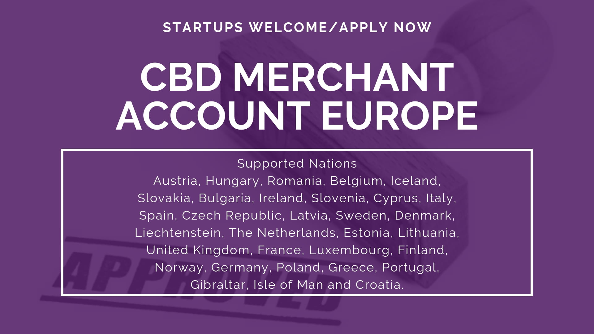 CBD Merchant Account Europe