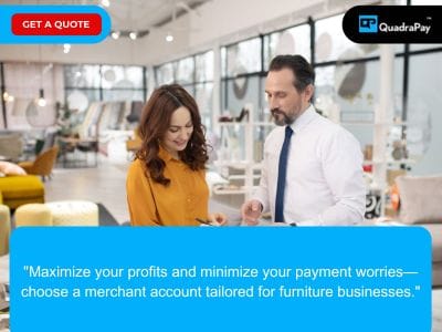 furniture shop merchant account