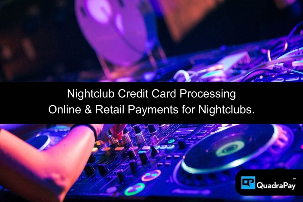 Nightclub Credit Card Processing - DJ playing music in a vibrant nightclub.