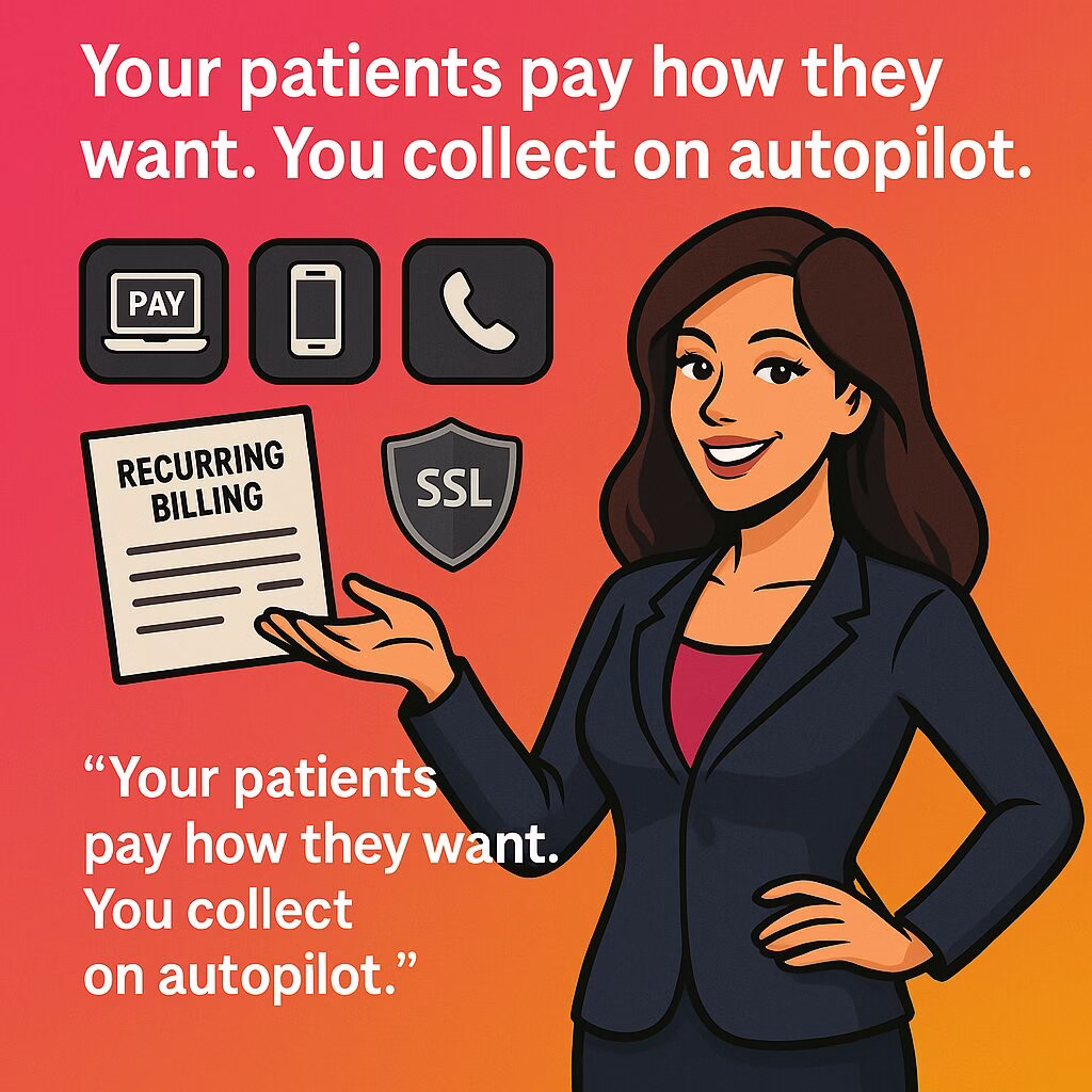 Medical collection pro presenting multi-channel patient payment options