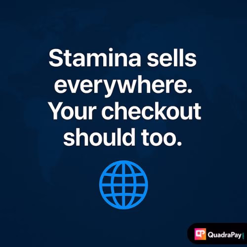 Motivational quote image for male enhancement merchants promoting global sales, featuring a globe icon and dark map-themed background.